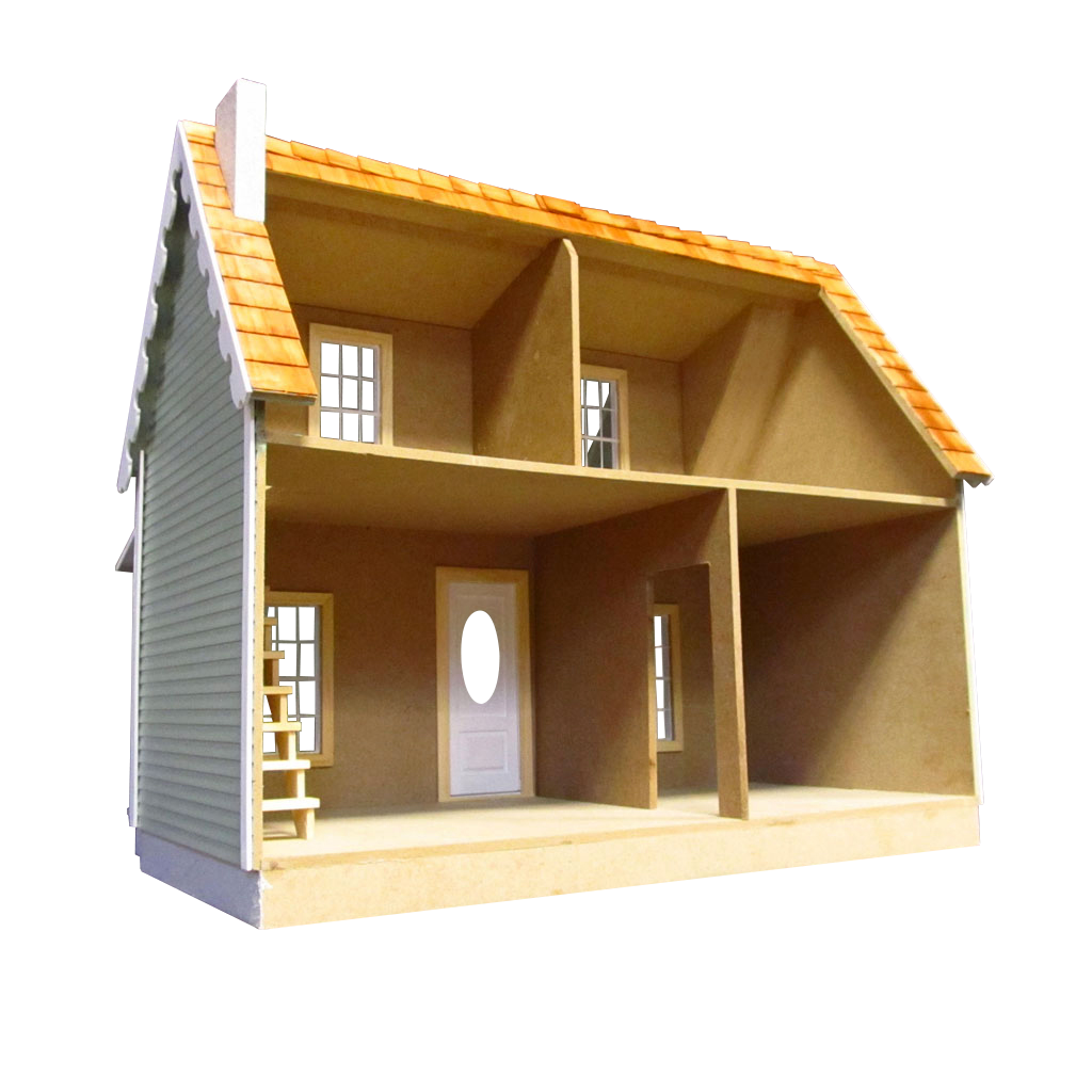 Cottage dollhouse kit sales
