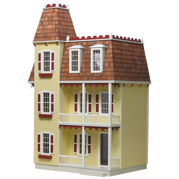 Unfinished wooden dollhouse kits in 1 inch 1 2 inch scales plus