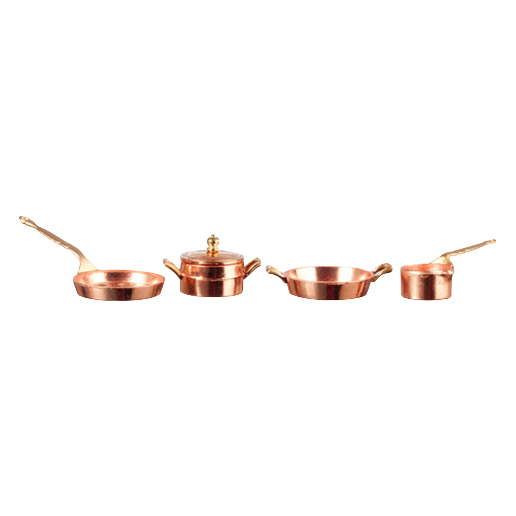 1 Inch Scale Copper Pot & Pan Dollhouse Set – Real Good Toys