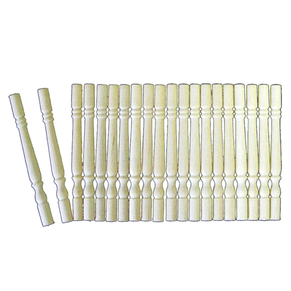 queen anne turned spindles miniature dollhouse