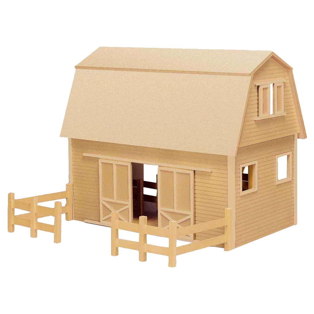 Ruff 'n Rustic All American Barn Dollhouse Kit