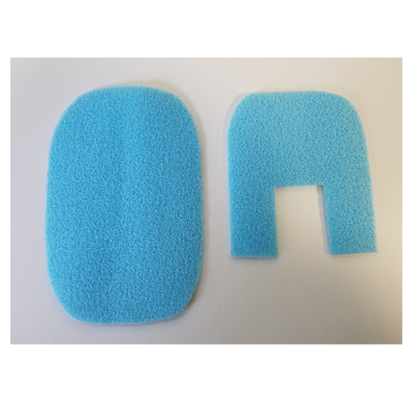Dollhouse Miniature 2 Piece Bath Rug Set Blue