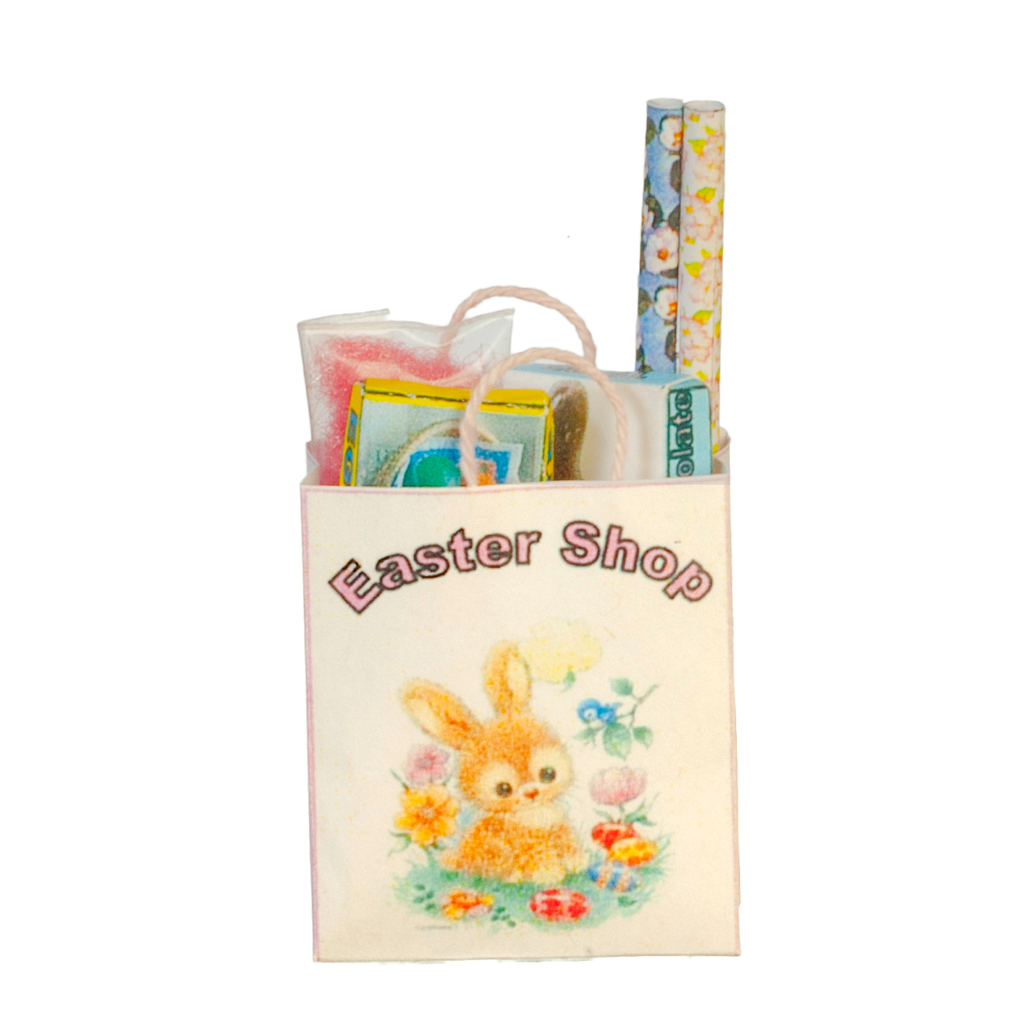 1 Inch Scale Easter Filled Shopping Bag Dollhouse Miniature – Real Good Toys