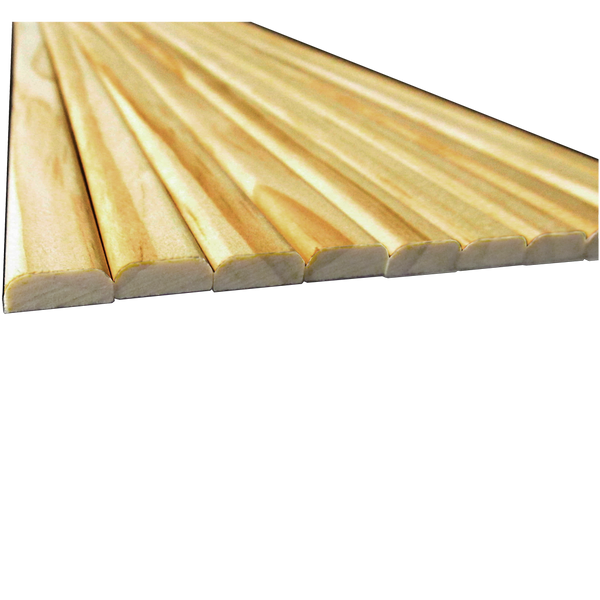 Log Siding 9/16" tall x 23 1/2" Long (10 Pieces)