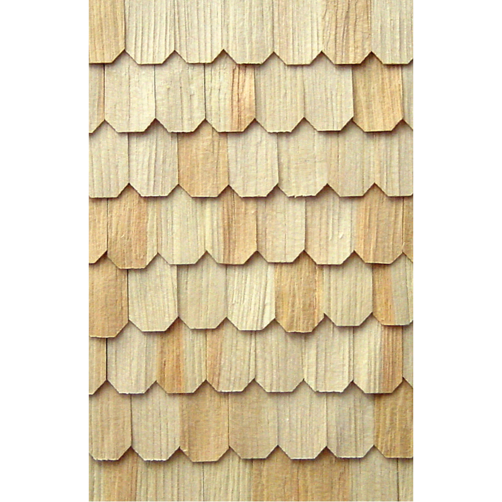 Hand Split Wooden Octagonal Shingles (500)