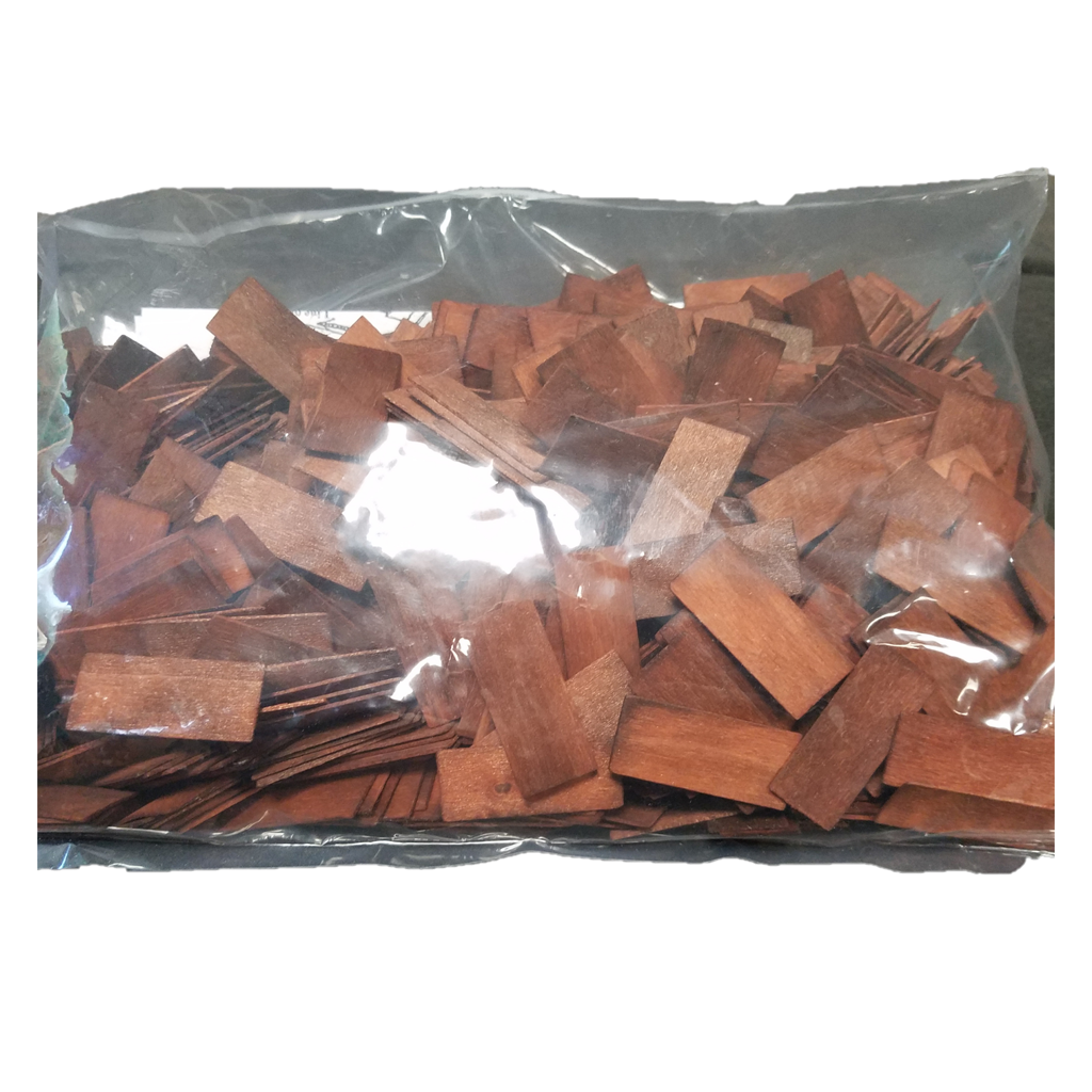 Brown Dyed Poplar Rectangular Wooden Roof Shingles (800 pieces)