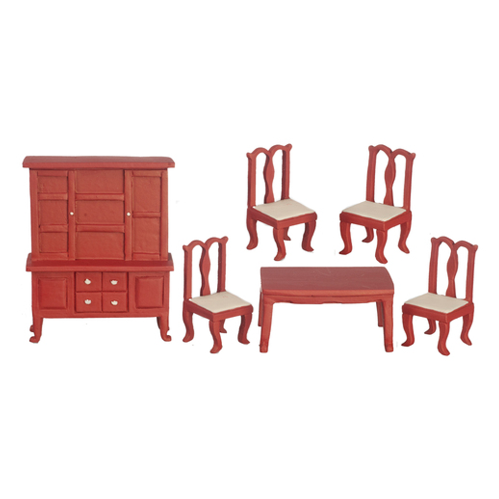 1 2 Inch Scale Dollhouse Miniature Dining Room Table Set in Resin