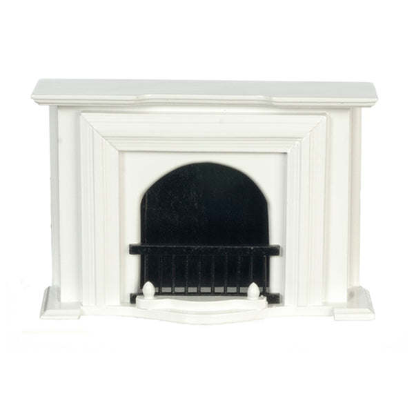 White Dollhouse Fireplace