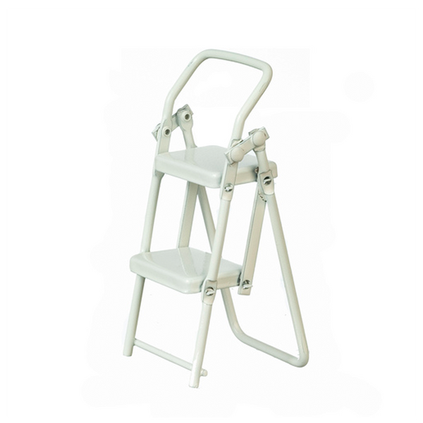 1 Inch Scale White Ladder Stool Dollhouse Miniature