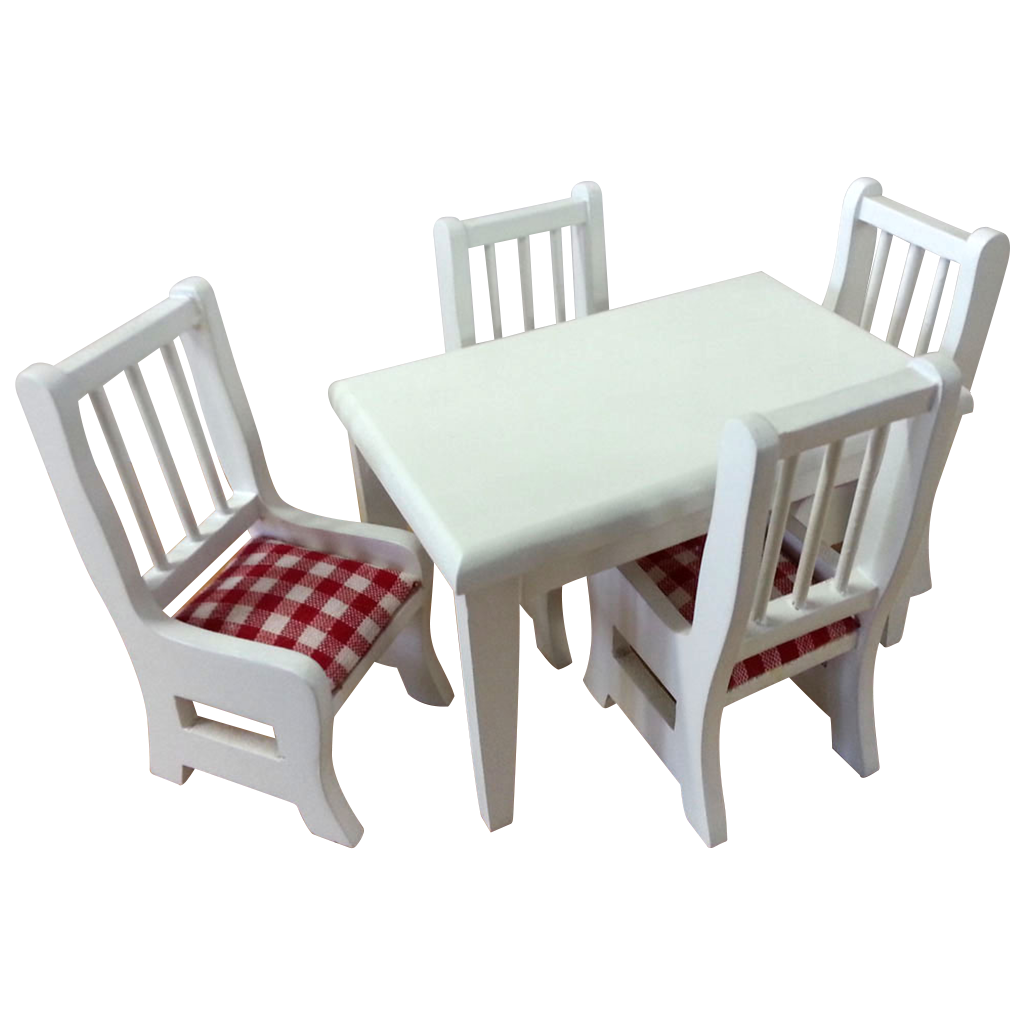 1 Inch Scale Dollhouse Dining Room Set
