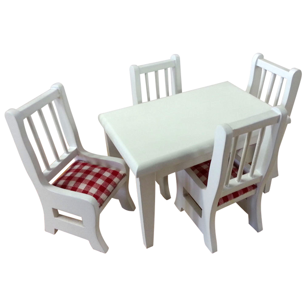 1 Inch Scale Dollhouse Dining Room Set