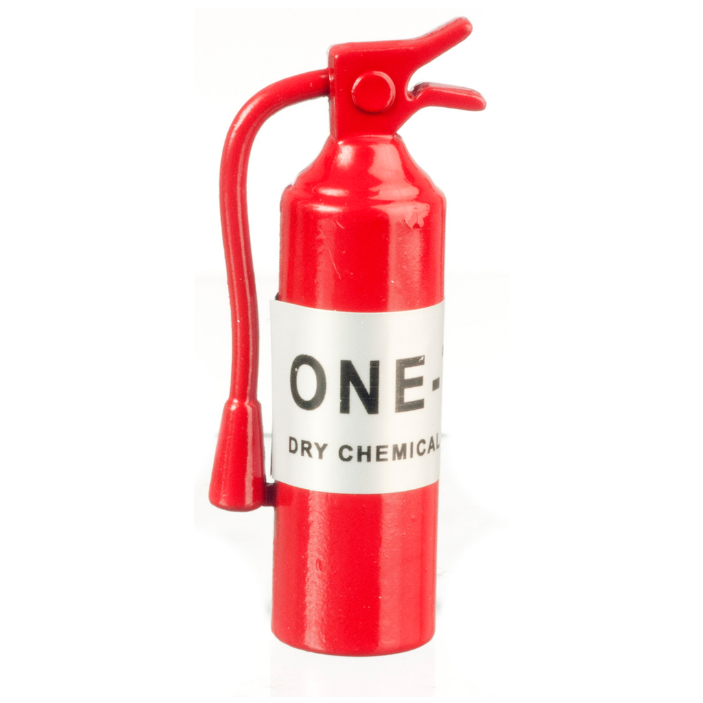 1 Inch Scale Red Fire Extinguisher Dollhouse Miniature