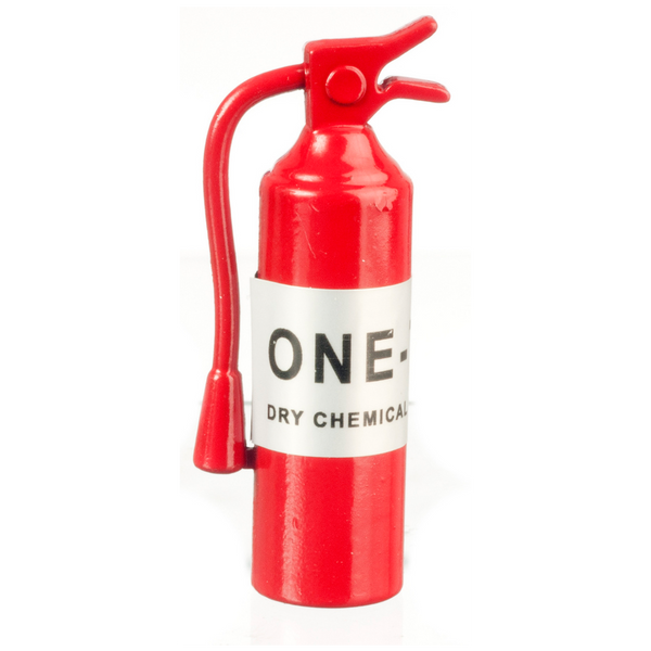 1 Inch Scale Red Fire Extinguisher Dollhouse Miniature