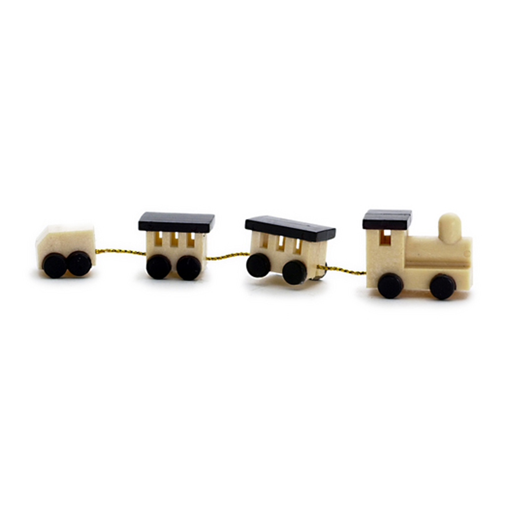 Miniature toy top train set